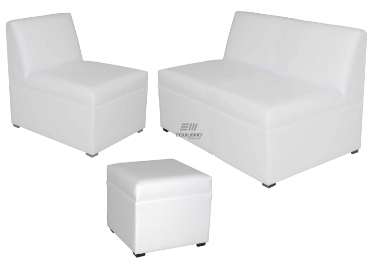 LOUNGE  01: LOUNGE 1 y 2 PLAZAS CON TABURETE :: Equilibrio Modular - Amplio catalogo en muebles y mobiliario de oficina para todo Mexico.